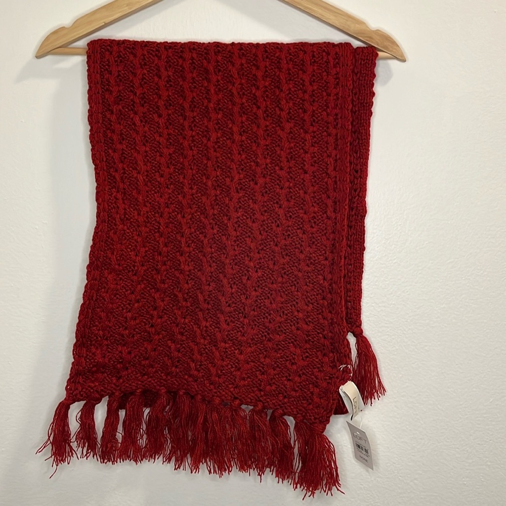 Ann Taylor Loft Red Scarf NWT